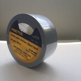 CINTA PRETUL PARA DUCTO GRIS 48MM X 30 METROS