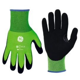 Guantes de Alta Visibilidad GE Recubiertos de Nitrilo Arenoso – GG221 Corte A3