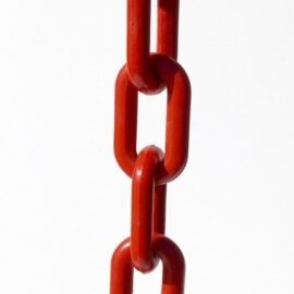 CADENA PLASTICA 6MM X 50 MTS ROJO