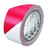CINTA DE VINIL PARA PISO ROJA CON BLANCO 3M-767  2 X 36 YDS