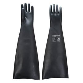 Guante grueso de látex 600mm resistente a sustancias químicas