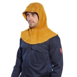 Capucha de cuero para soldadura