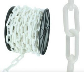 CADENA PLASTICA 6MM X 50 MTS BLANCO